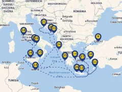 Mapa plavby