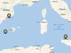 Mapa plavby