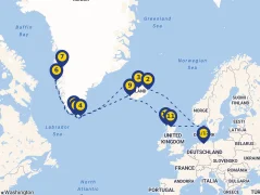 Mapa plavby