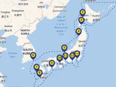 Mapa plavby