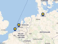 Mapa plavby