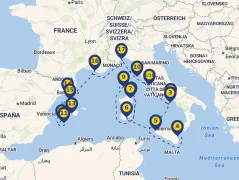 Mapa plavby