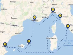Mapa plavby