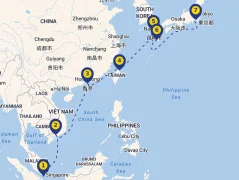 Mapa plavby