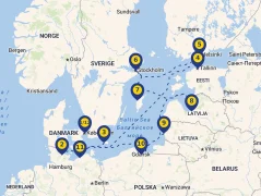 Mapa plavby