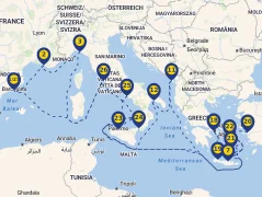 Mapa plavby