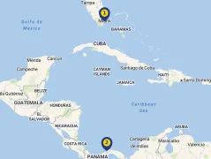 Mapa plavby